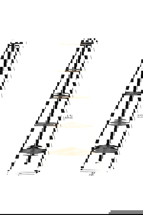 Living and Home 5 Tier Vintage Tiered Plant Stand