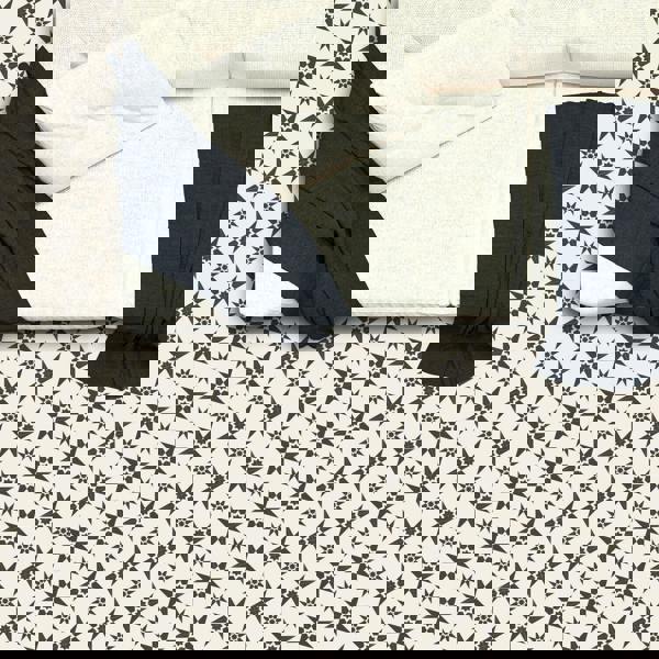 WFS6022 - Alabaster and Pebble Granada Heritage Tiles Floor Stickers 120cm x 60 cm