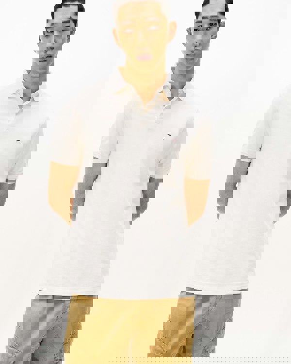 Tommy Hilfiger 1985 Regular Fit Mens Polo - Ivory Petal