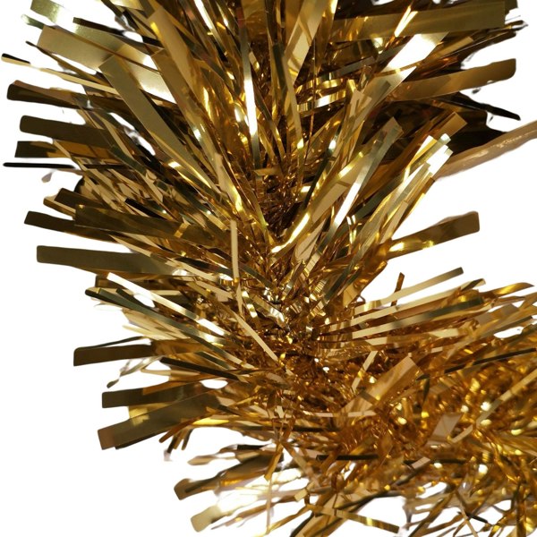 Samuel Alexander 10m (33ft) x 15cm Luxury Chunky Cut Tinsel Garland Christmas Tree Decoration - Gold