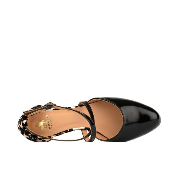 Embassy London Dannii - Black Rose Gold - Women's leather closed toe comfortable 2.4 inch heel sandal