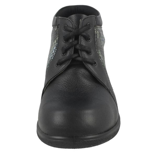 DB Shoes Ladies Easy B Casual Boots With Snake Skin Detail Donna