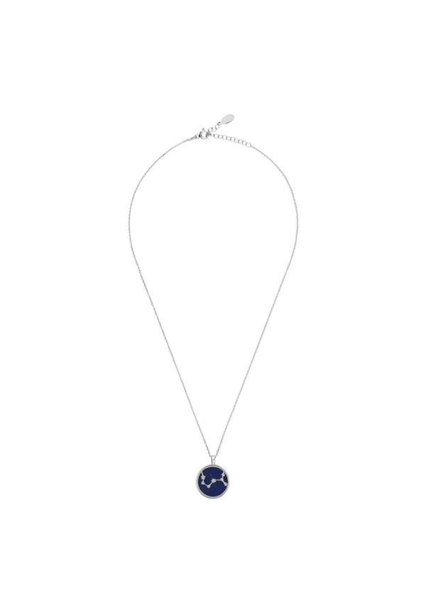Zodiac Lapis Lazuli Gemstone Star Constellation Pendant Necklace Silver Scorpio - LATELITA Necklaces