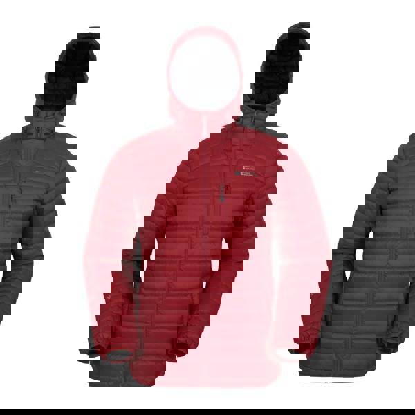 Mountain Warehouse Mens Henry II Extreme Down Filled Padded Jacket - Dark Red - 