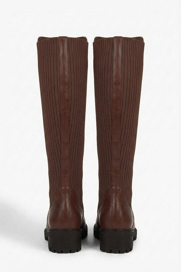 ikrush Aurelia Zip Up Knee High Boots