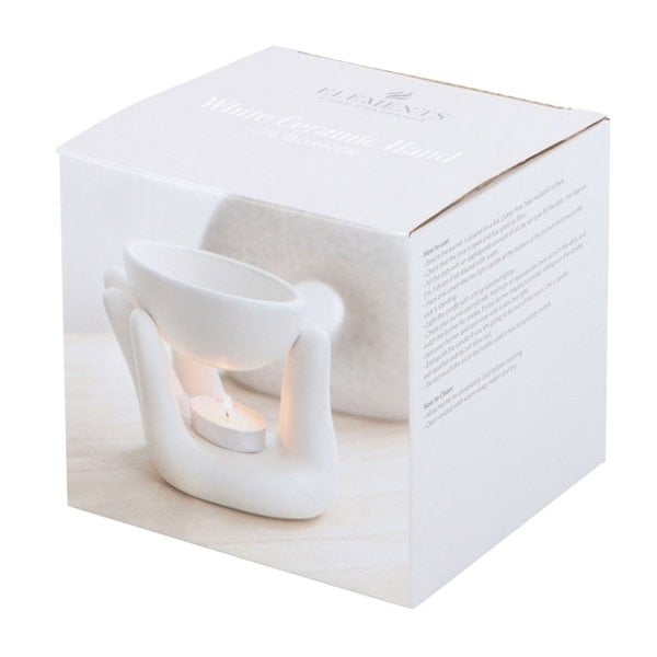 Serano White Hand Ceramic Oil Burner