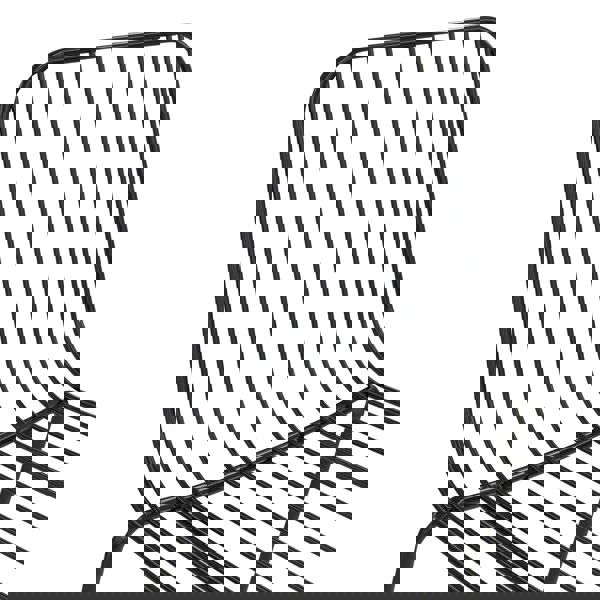 Dorel Home Caden Wire Dining Chair in Black - 2 pieces