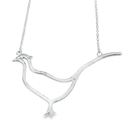 Reeves & Reeves Pheasant Silhouette Sterling Silver Necklace