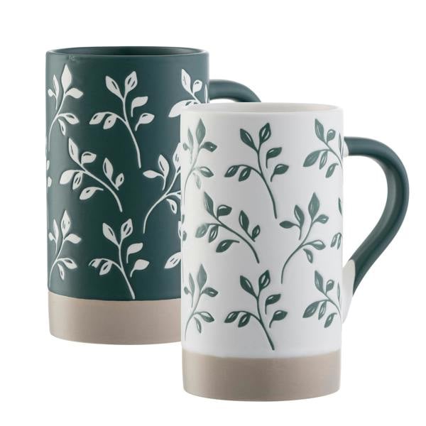 Belleek Living Flora Tall Mugs Set of 2