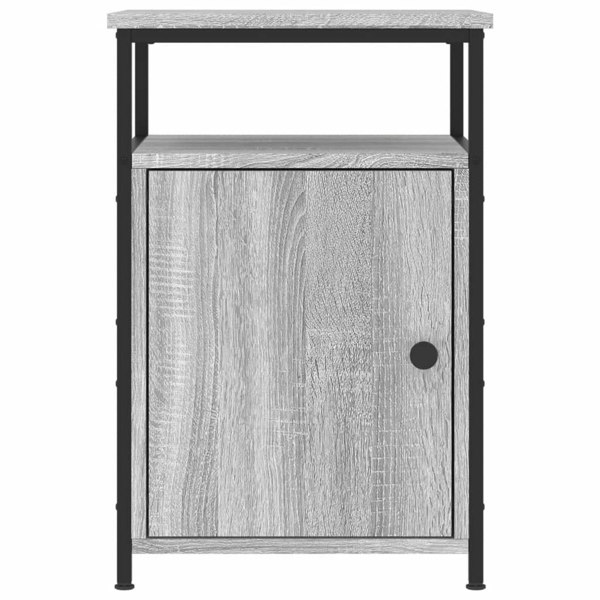 Berkfield Bedside Cabinet Grey Sonoma 40x42x60 cm Engineered Wood