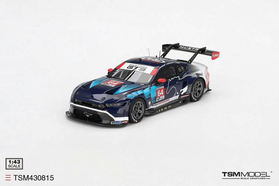 MCSlots Ford Mustang GT3 #64 Ford Multimatic Motorsports 2024 IMSA Daytona 24Hrs 1:43 Scale TSM430815