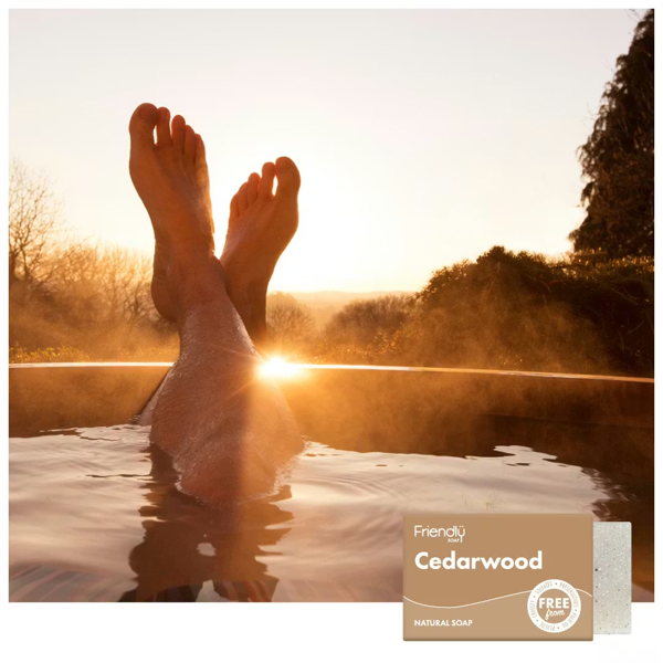 Friendly Soap - Cedarwood Natural Soap - 4 X 95g