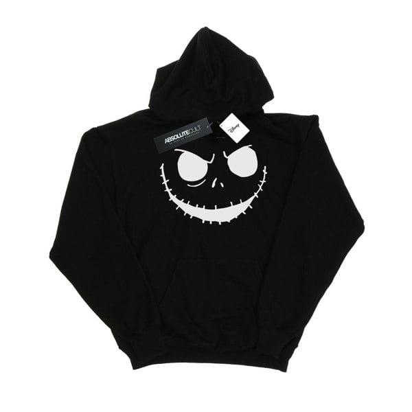 Disney Mens Nightmare Before Christmas Jack´s Face Bold Hoodie - Black