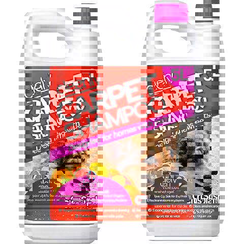 Cleenly Pet Carpet Shampoo Cleaner Solution (5 litres) - Citrus Splash Fragrance - Safe for All Carpet Cleaning Machines