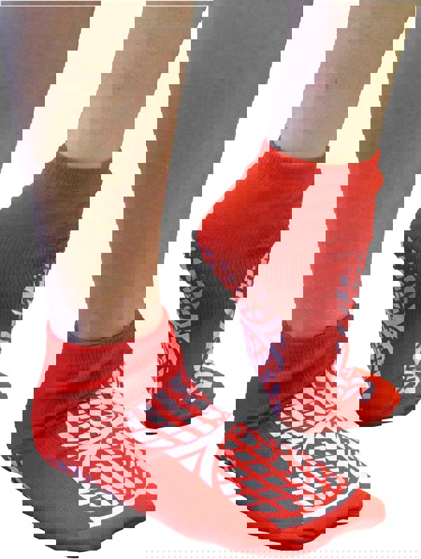 Aidapt Patient Slipper Socks Red Smal