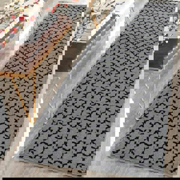 Smart Living Trellis Gel Mat - Grey Black