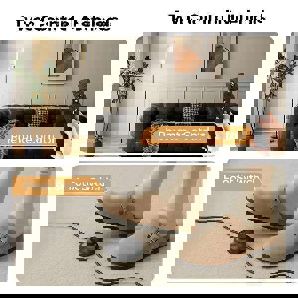 Emitto Led Floor Lamp Bedside Light Dimmable Remote & Foot Switch Bulb Included