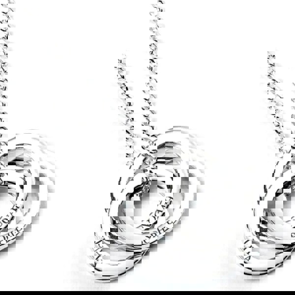 Mother's Day Sterling Silver Personalised Ring Necklace - MYLEE London