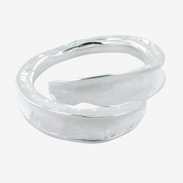 Adjustable Sterling Silver Shimmer Ring - Reeves & Reeves