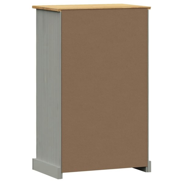 Berkfield Shoe Cabinet VIGO 60x35x96 cm Grey Solid Wood Pine