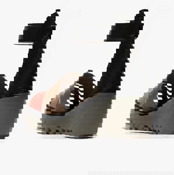 Fly London BONO290FLY Womens Wedge Sandals Raspberry/Ground/Black