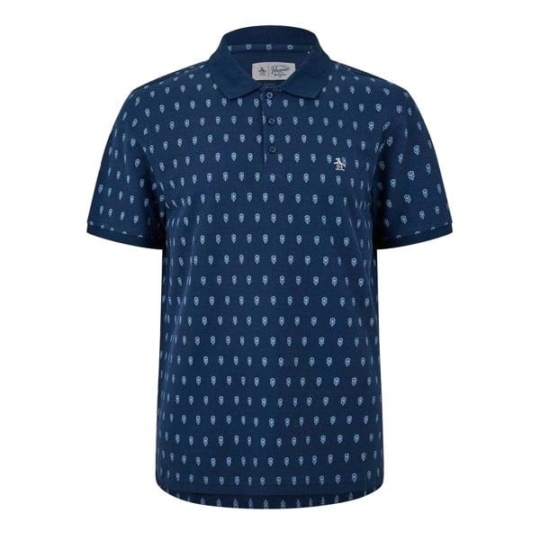 Original Penguin Mens Minimal Regular Polo Shirt - Yale Blue - 