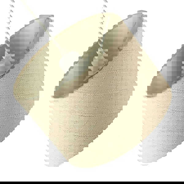 Cream Shabby Chic Lamp Shade in Textured Jacquard Cotton Fabric Image 5