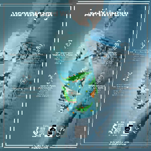 A light-blue children's water bottle, featuring cartoon crocodiles, is being held. Its design includes a hide-away handle, hygiene cover, and wide mouth for easy cleaning and refilling. The bottle is an award-winning design.