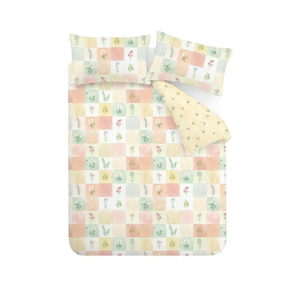 Daisy Patchwork Yellow Duvet Cover Set