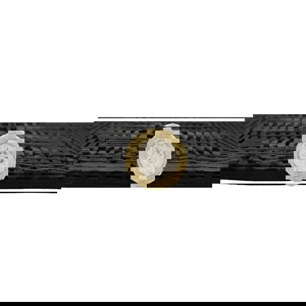 JVL Linden Scraper Rubber Pin Doormat 40x60cm, Black