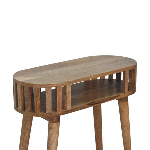 Wyld Haus Kailua Slated Mango Wood Open Console Table