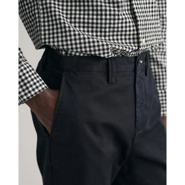 GANT Mens Regular Fit Twill Chinos - 5 Black