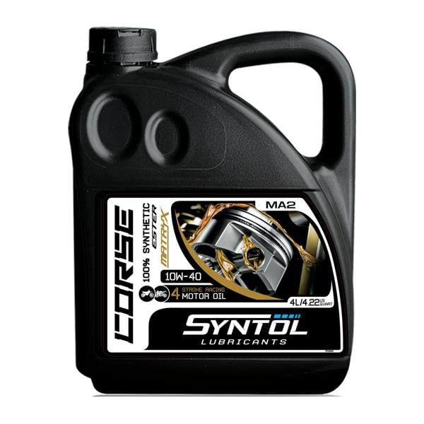 Syntol Corse 4T 10W-40 100% Synthetic Motorcycle Engine Oil 4L