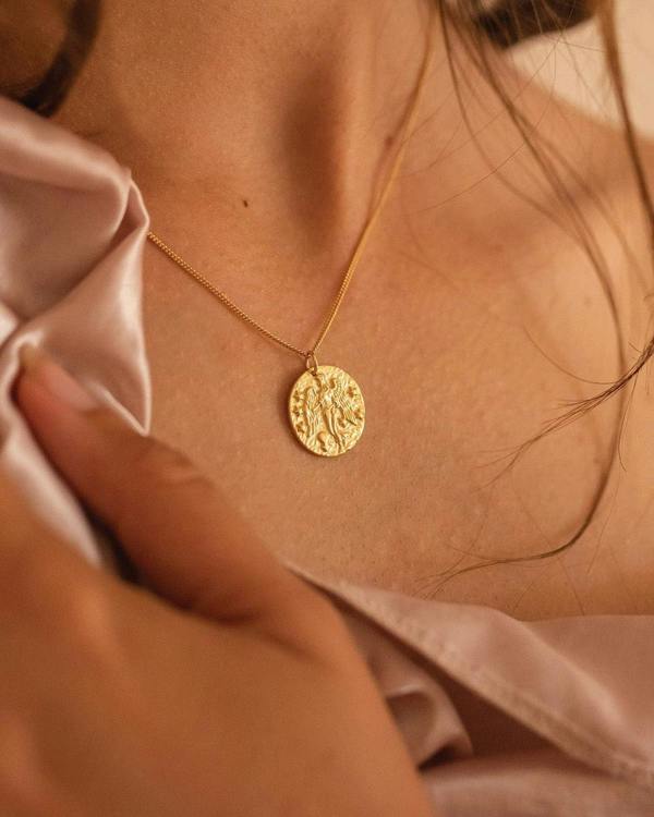 Chunky 14K Gold Goddess Layered Necklace - Necklaces - Elk & Bloom
