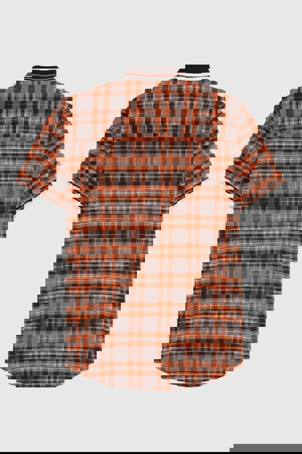 ENORSIA Mens Short Sleeve Shirt With Rib Collar