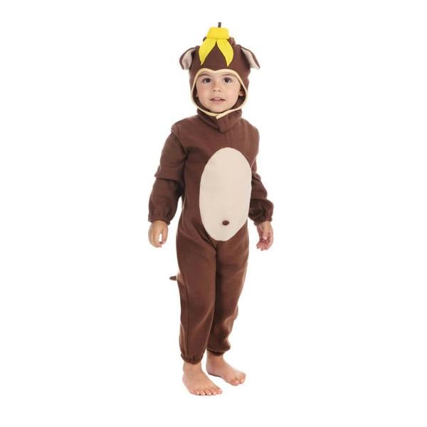 Bristol Novelty Childrens/Kids Monkey Costume Set - Brown/Cream - 