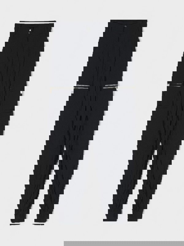 Off - White Embroidered Cargo Pants Dark Blue - Supplied FashionOff White