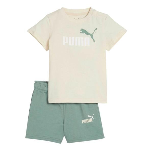 Puma Childrens/Kids Minicats Essential T-Shirt & Shorts Set - Beige