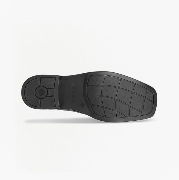 Roamers MURRAY Mens Leather Loafer Shoes Black