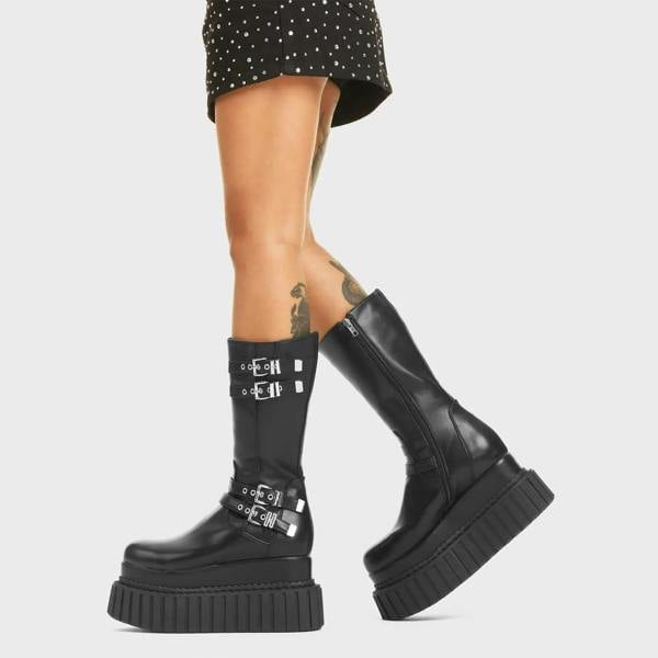 Lamoda Night Time Black Flat Shoes with Cushioned Comfort for Everyday Wear