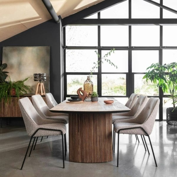 Hemming & Wills 240cm Reclaimed Teak Dining Table - Vichy Collection