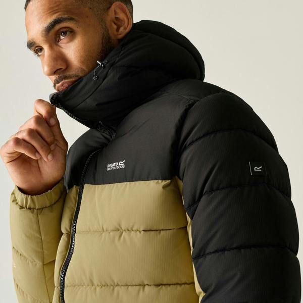 Regatta Mens Aldthorn Padded Jacket - Desert Beige/Black - 