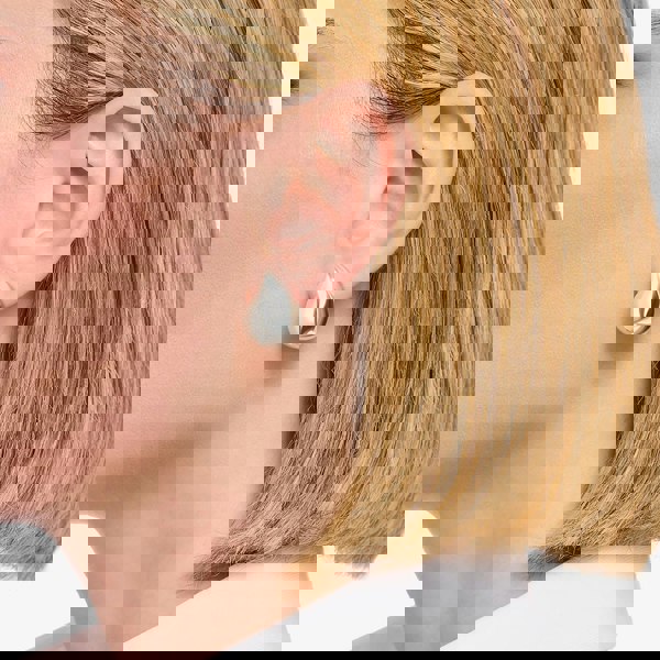 THOMAS SABO Sterling Silver Organic Tear Shape Stud Earrings H2299-001-21