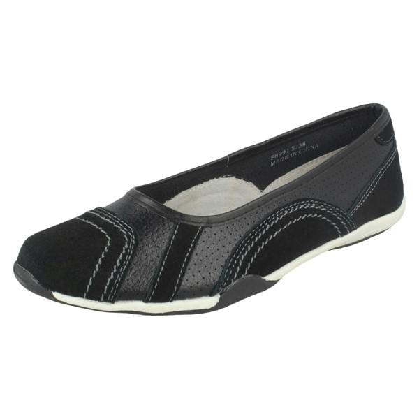 Down to Earth Ladies Down To Earth Flat Ballerina Shoes