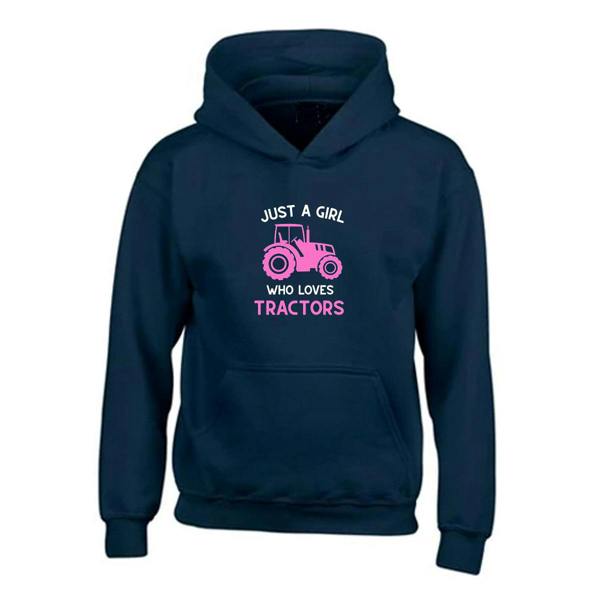 Girls Tractor Hoodie - CL007