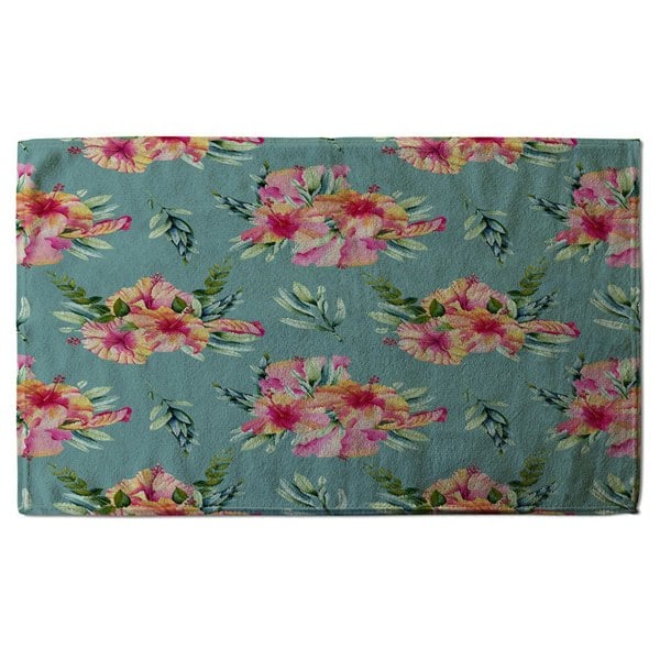 Benjamin Tate Design Pink Flowers (Bath Towel)