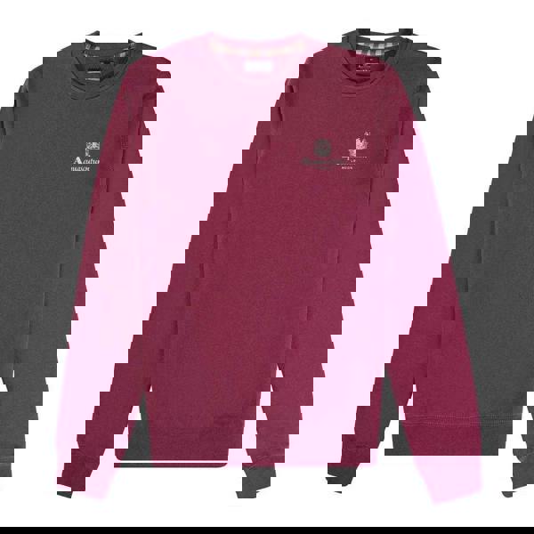 Aquascutum Unisex Adult Logo Active Sweatshirt - Burgundy