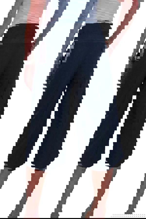 Paulo Due Women's Smart Cropped Leg Culotte Trouser