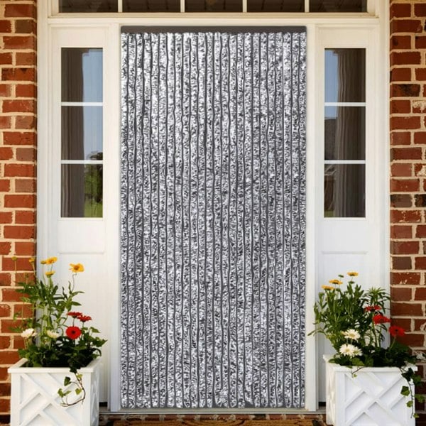 Berkfield Insect Curtain Brown and Beige 100x220 cm Chenille