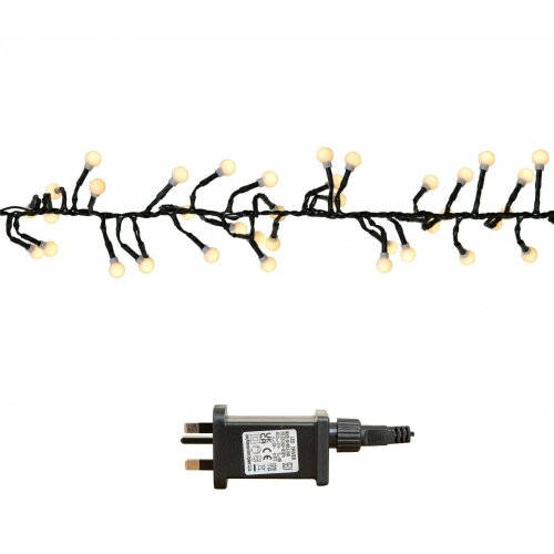 Samuel Alexander 5m 500 LED Globe Cluster Christmas String Lights in Warm White